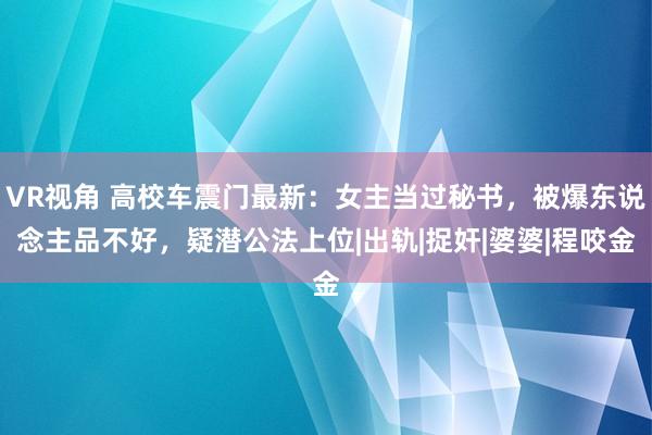 VR视角 高校车震门最新：女主当过秘书，被爆东说念主品不好，疑潜公法上位|出轨|捉奸|婆婆|程咬金