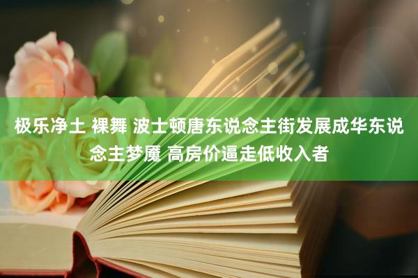 极乐净土 裸舞 波士顿唐东说念主街发展成华东说念主梦魇 高房价逼走低收入者