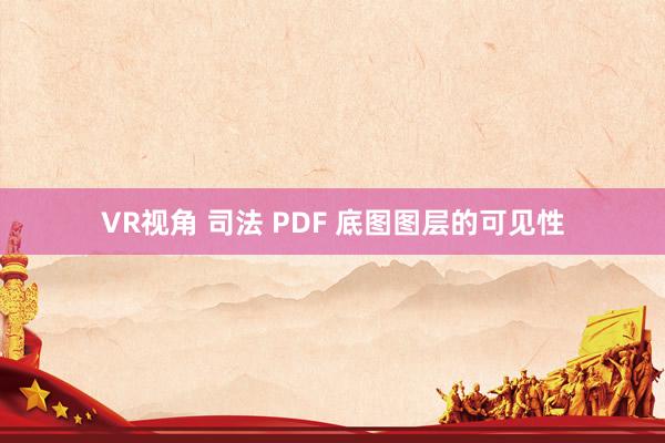 VR视角 司法 PDF 底图图层的可见性